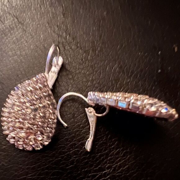 🔷 Swarovski New Stunning Crystal teardrop silver earrings 🔷 - Picture 2 of 6